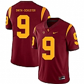 USC Trojans 9 JuJu Smith Schuster Red College Football Jersey Dzhi,baseball caps,new era cap wholesale,wholesale hats